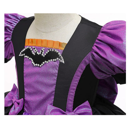 Magical Purple & Orange Bat Princess