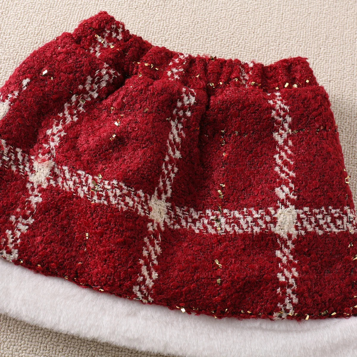 Charming Winter Sparkle Set – Red & White Elegance