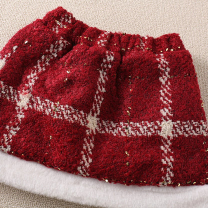 Charming Winter Sparkle Set – Red & White Elegance