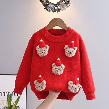 Kids’ Christmas Bear Sweater