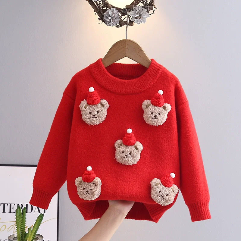 Kids’ Christmas Bear Sweater
