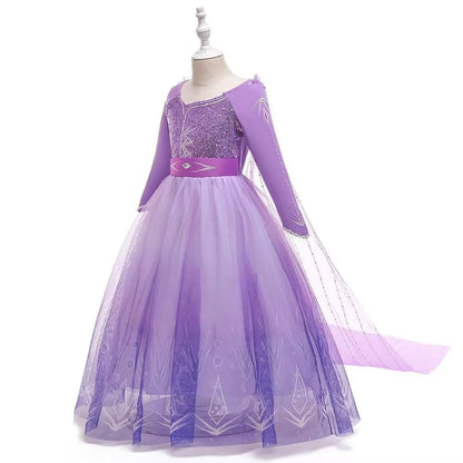 Lilac Snow Queen Princess Dress Set