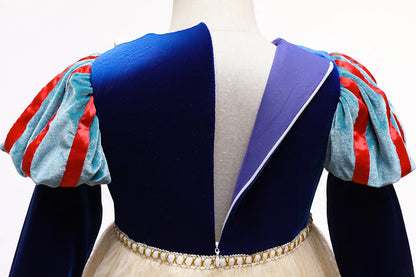 Vestido clásico de princesa de cuento de hadas con mangas largas