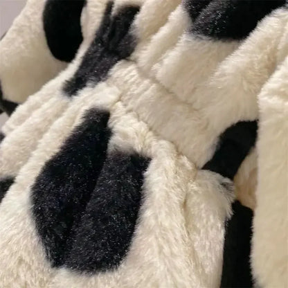 Chic Hearts Faux Fur Coat