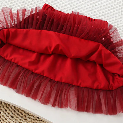 Set lavorato a maglia scintillante per le feste per ragazze