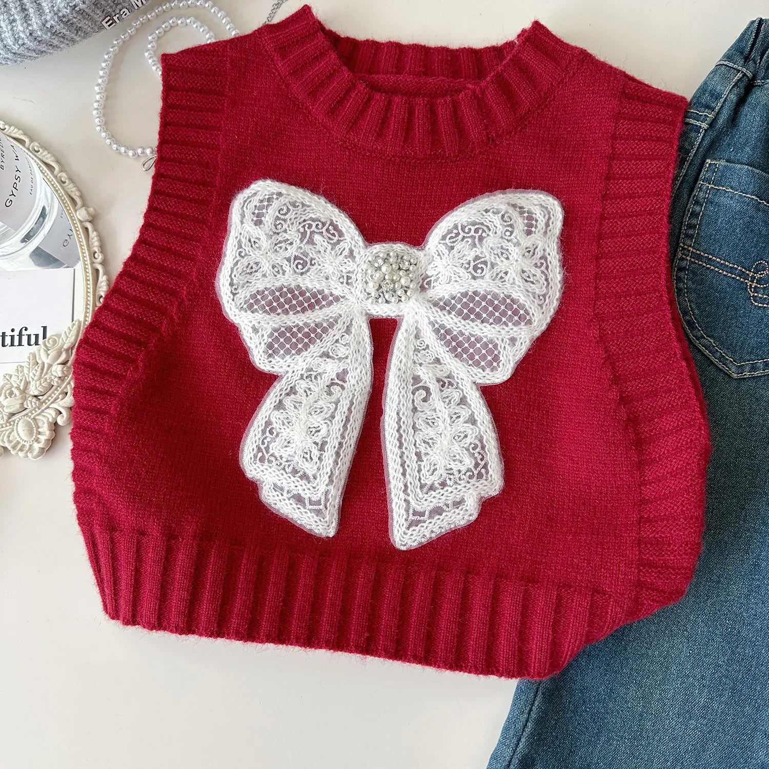 3-Piece Lace Outfit for Girls
