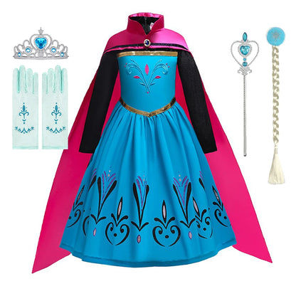 Disfraz de Reina de Hielo Coronación – Conjunto Real con Accesorios