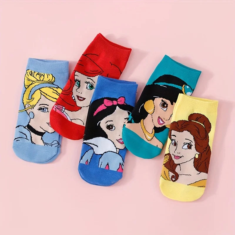 Fairytale Ankle Socks Set – 5 Enchanted Pairs for Magical Days