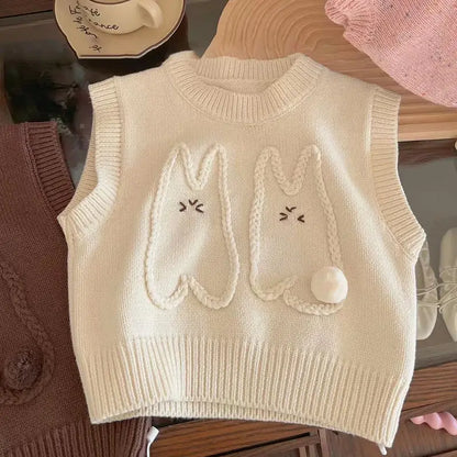 Bunny Knit & Jeans 3-Piece Girls' Set