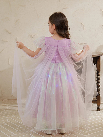Luna Sparkle Princess Dress – Lilac Magic