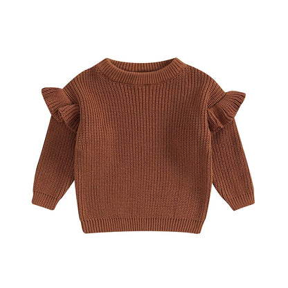 Ruffle Hug Knit Sweater Sweetness