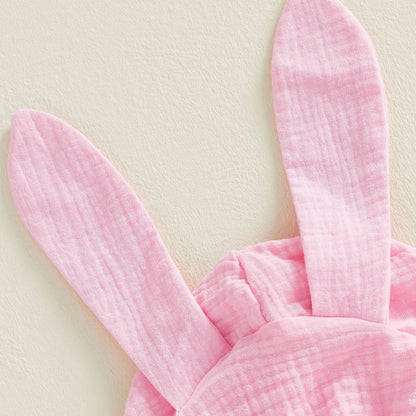 Baby Bunny Hooded Romper – Soft Muslin Cotton