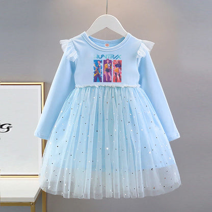 Galaxy Star Tulle Dress — Pop Star Warriors