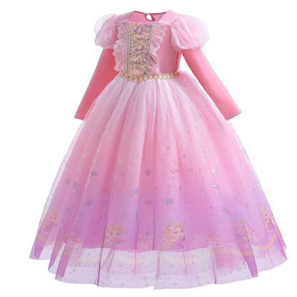 Rosy Enchanted Princess Dress