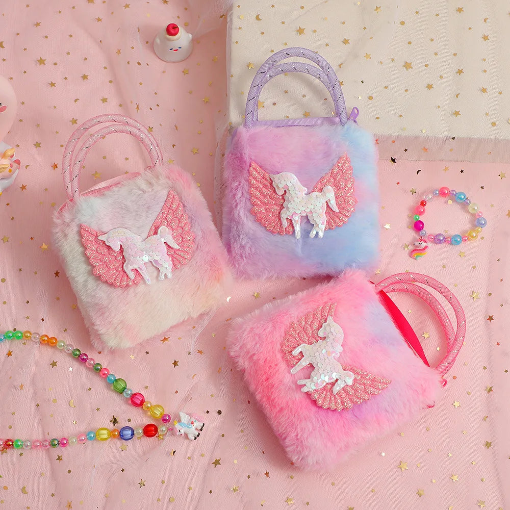 Plush Unicorn Kids Handbag