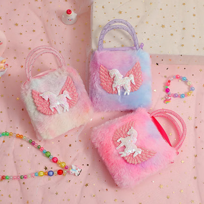Plush Unicorn Kids Handbag
