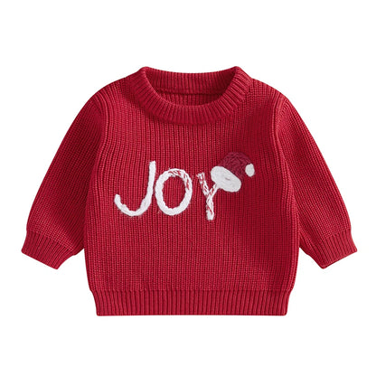 Baby Festive Knit Holiday Sweaters – Joy, Reindeer & Snowman Styles