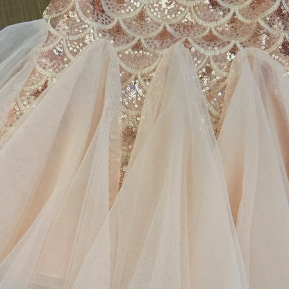 Vestido de tul brillante