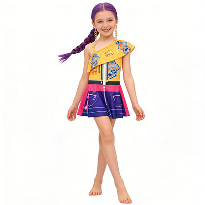 Girls’ Golden Stage K-Pop Warrior Swimsuit