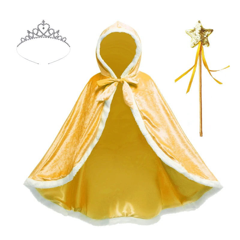 Enchanted Velvet Princess Cape Set