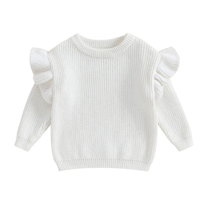 Ruffle Hug Knit Sweater Sweetness