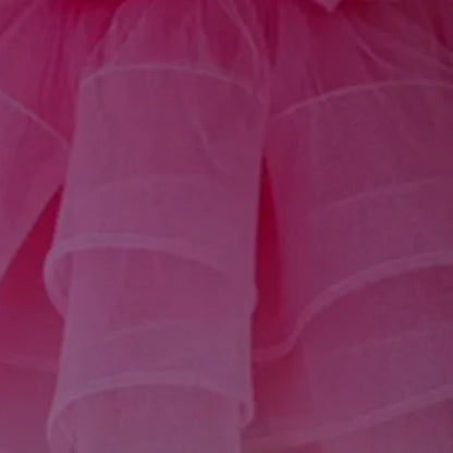 Rosa glamouröses Partykleid aus Tüll