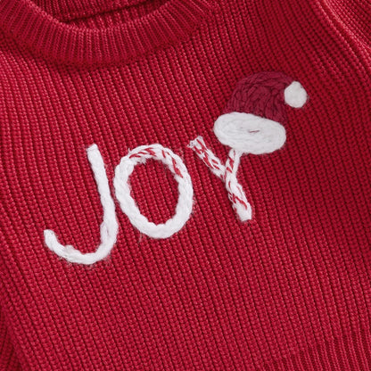 Baby Festive Knit Holiday Sweaters – Joy, Reindeer & Snowman Styles