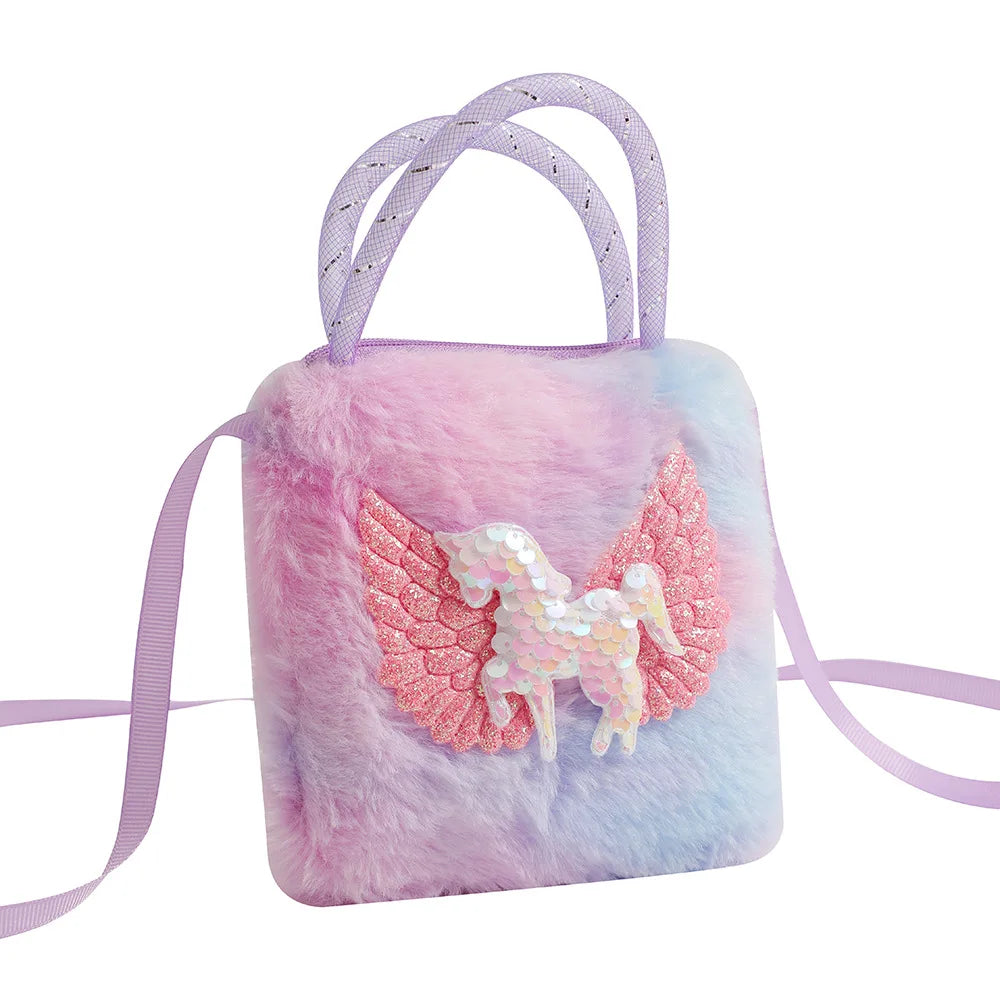Plush Unicorn Kids Handbag