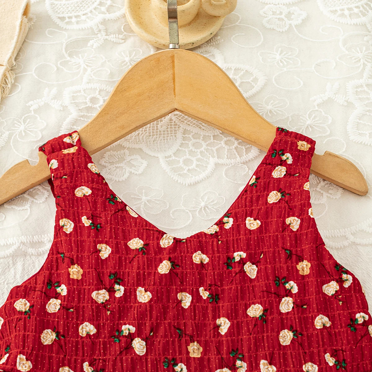 Red Floral Girls’ Dress