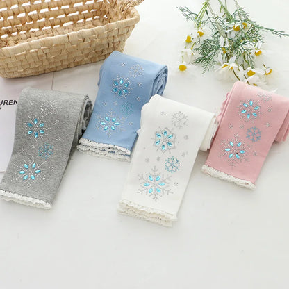 Frosty Sparkle Winter-Leggings