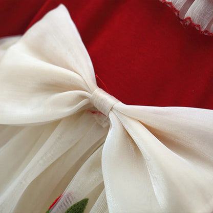 Cherry Bow Baby Girl Dress