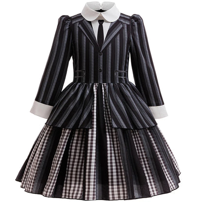 Striped Gothic Costume Dress