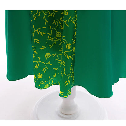 Disfraz de princesa del bosque verde con accesorios
