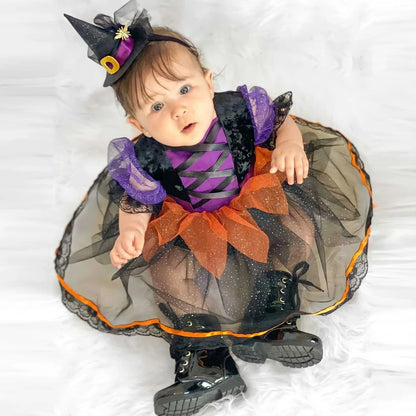🎃 Baby Witch Halloween Dress – Limited Edition