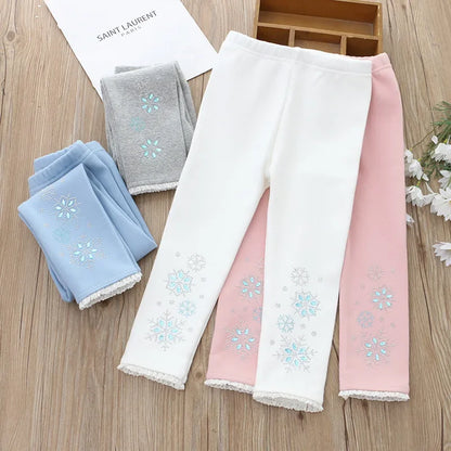 Frosty Sparkle Winter-Leggings