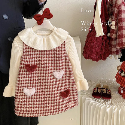 Sweetheart Cozy Dress – 2 Pieces