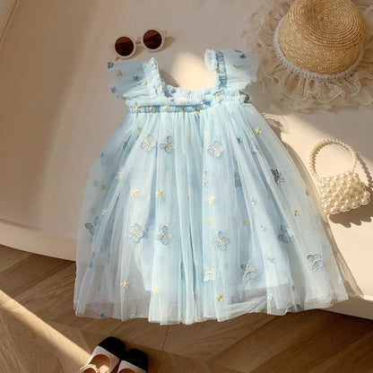 Girls’ Butterfly Tulle Princess Dress