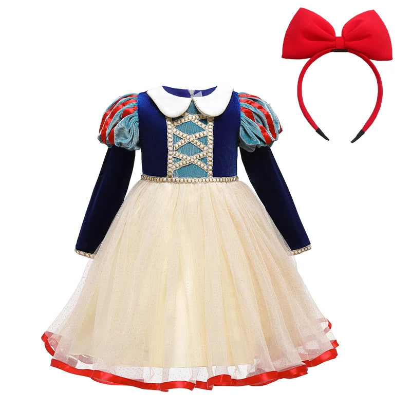 Klassisches Märchenprinzessinnen-Langarmkleid