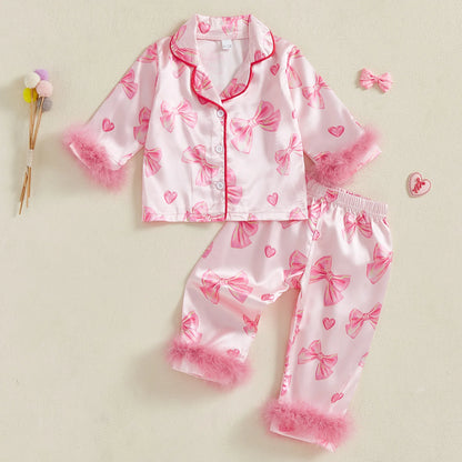 Berry Bow Kids Pajamas