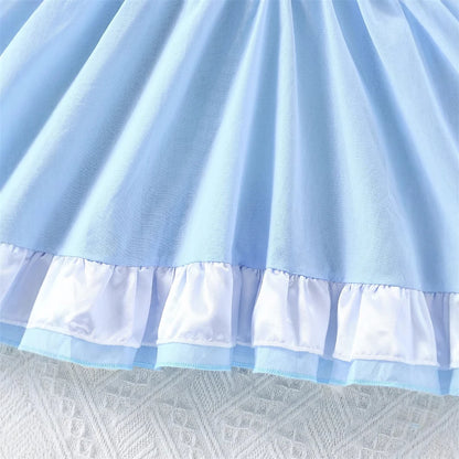 Sky Blue Princess Dress for Girls
