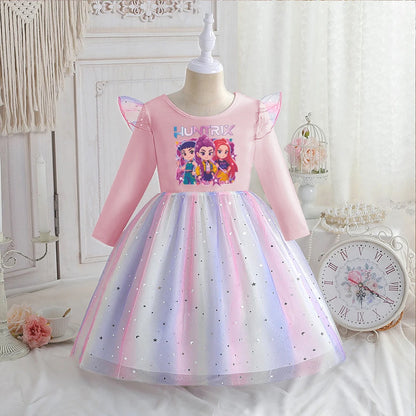 Rainbow Star Stage Dress — Pop Star Warriors