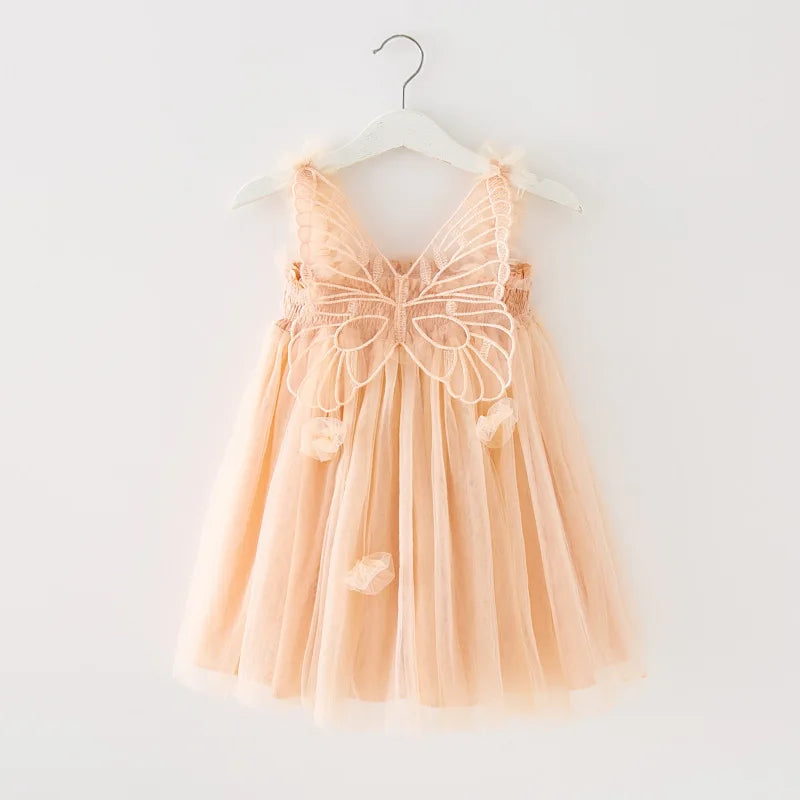 Girls’ Butterfly Fairy Dress with Wings