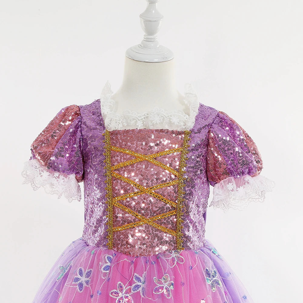 Vestido de princesa de cuento de hadas con accesorios