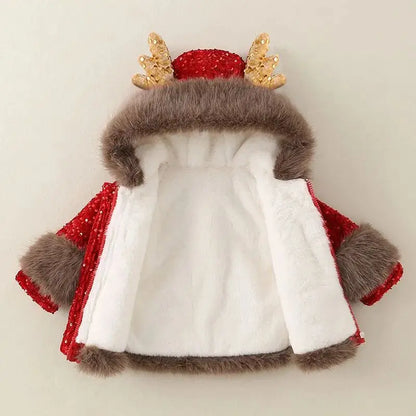 Holiday Glow Sequin Coat