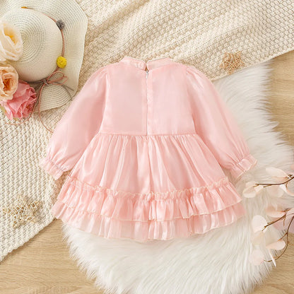 Baby Vintage Floral Lace Dress