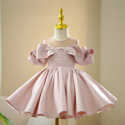 Blush Pearl Princess Party Dress