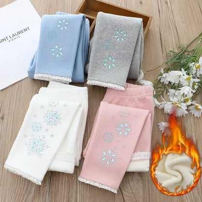 Frosty Sparkle Winter-Leggings