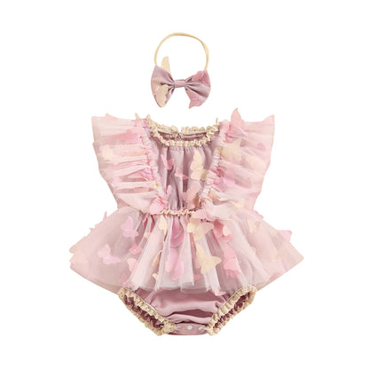 Schmetterlingsküsse Baby-Strampler-Set