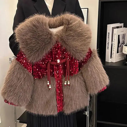 Velvet Blossom Winter Coat