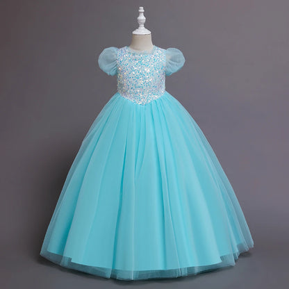 Long Princess Party Dress for Girls – Candy Colors Dream Look